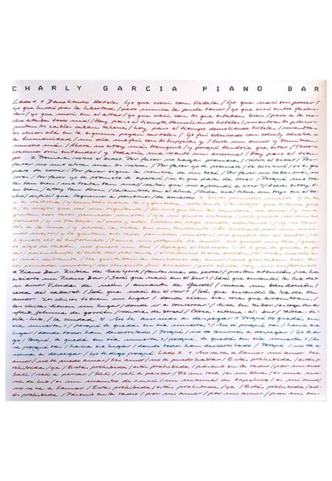 CHARLY GARCIA - PIANO BAR  |  VINILO-0