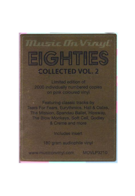 EIGHTIES COLLECTED 2 - VARIOUS ARTIST (2LP) | VINILO-2