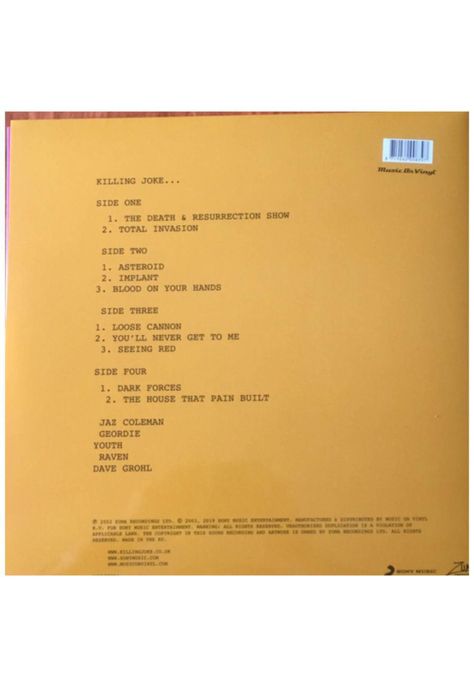 KILLING JOKE - KILLING JOKE (2LP) | VINILO-1
