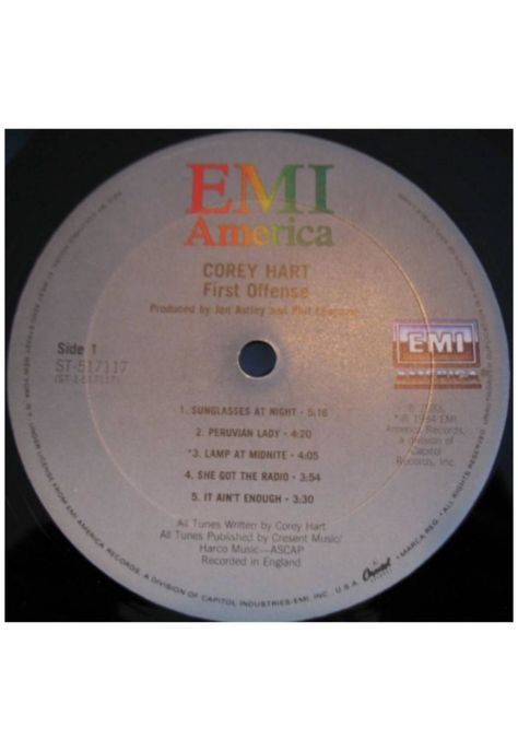 COREY HART - FIRST OFFENCE | VINILO-3