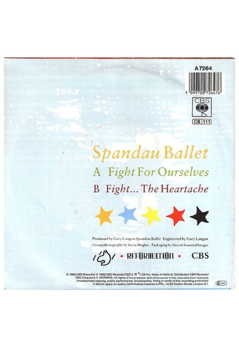 SPANDAU BALLET - FIGHT FOR OURSELVES | 7'' SINGLE VINILO USADO-1