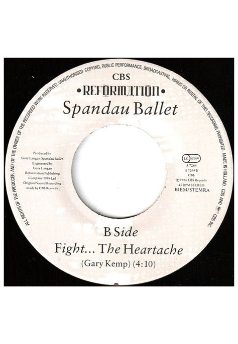 SPANDAU BALLET - FIGHT FOR OURSELVES | 7'' SINGLE VINILO USADO-3