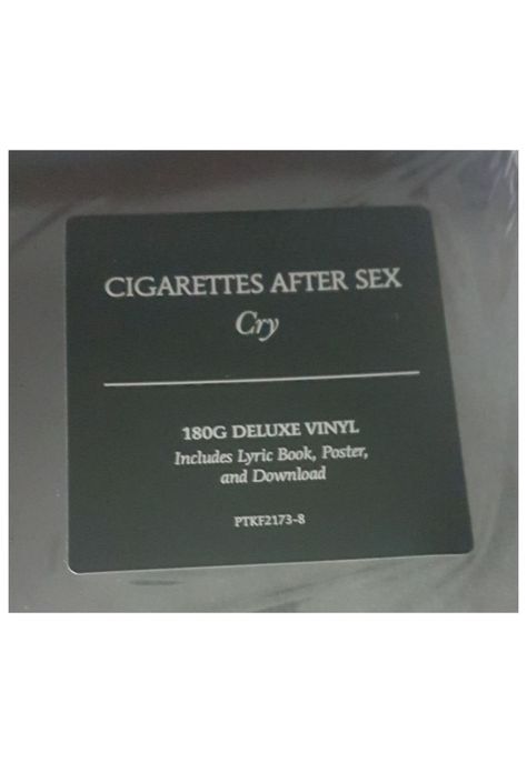 CIGARETTES AFTER SEX - CRY DELUXE BOOK POSTER | VINILO-4
