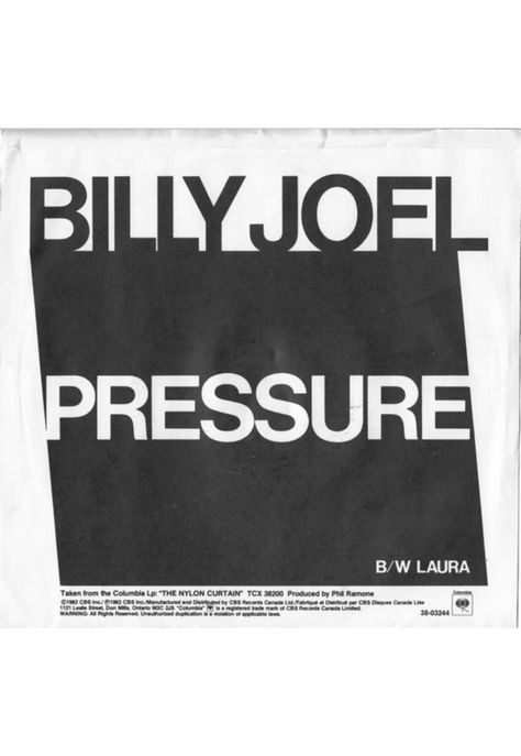 BILLY JOEL - PRESSURE | 7" SINGLE VINILO USADO-1