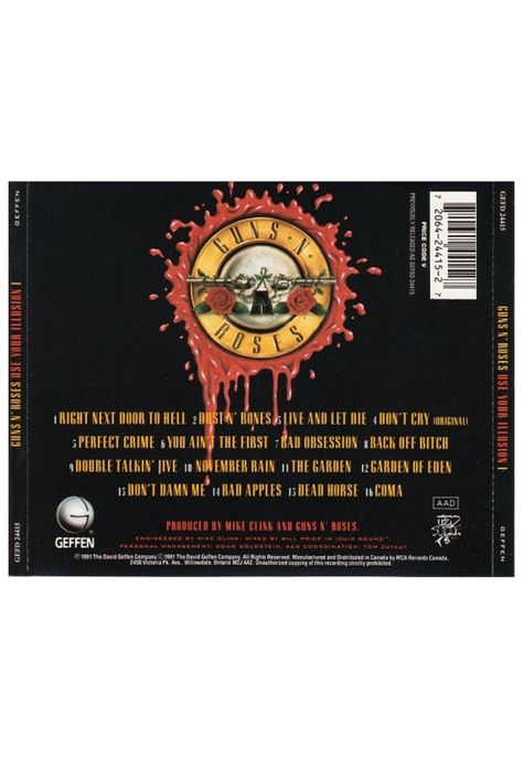 GUN 'N ROSES - USE YOUR ILLUSION I | CD USADO-1