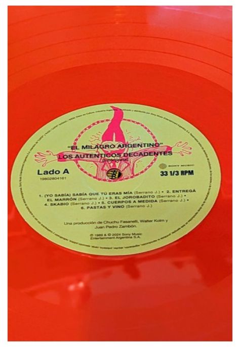 AUTENTICOS DECADENTES - EL MILAGRO ARGENTINO (EDICIÓN 35 AÑOS ANIVERSARIO)(COLOR) | VINILO-4