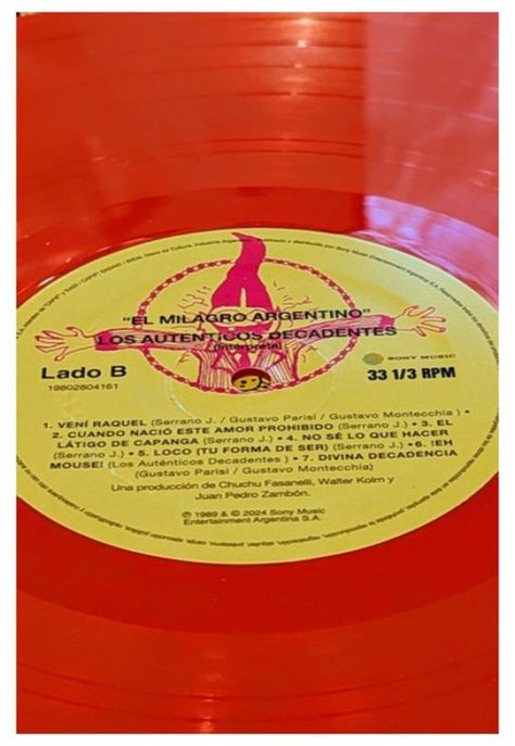 AUTENTICOS DECADENTES - EL MILAGRO ARGENTINO (EDICIÓN 35 AÑOS ANIVERSARIO)(COLOR) | VINILO-5