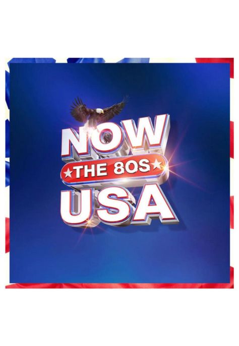 NOW USA THE 80S (3LP) - VARIOUS (RED/WHITE & BLUE VINYL)-0