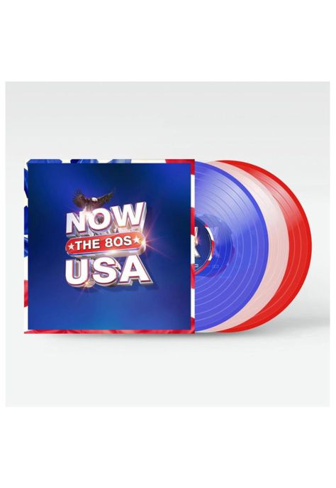 NOW USA THE 80S (3LP) - VARIOUS (RED/WHITE & BLUE VINYL)-2