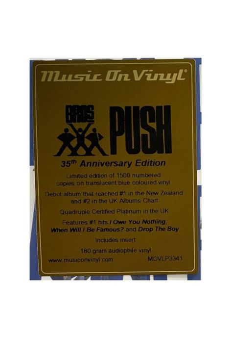 BROS - PUSH (TRANSLUCENT BLUE VINYL) | VINILO-5