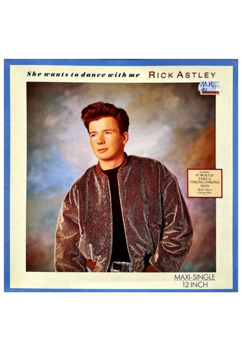RICK ASTLEY  - SHE WANTS TO DANCE WITH ME | 12" MAXI SINGLE VINILO USADO-0