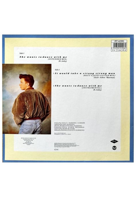 RICK ASTLEY  - SHE WANTS TO DANCE WITH ME | 12" MAXI SINGLE VINILO USADO-1