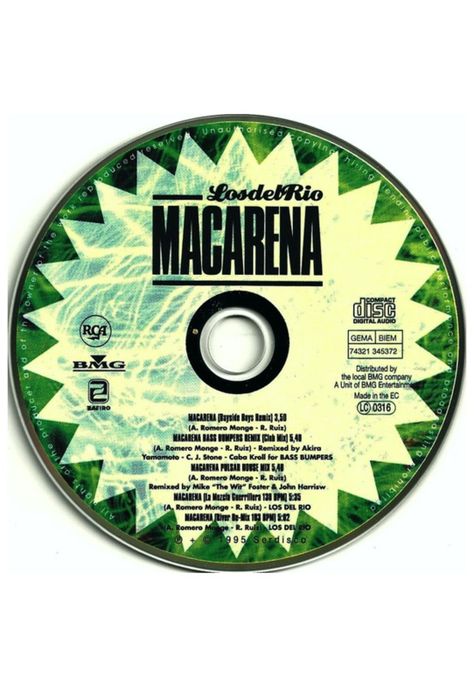 LOS DEL RIO - MACARENA | CD SINGLE USADO-1