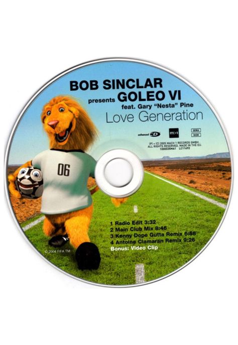 BOB SINCLAR  - LOVE GENERATION | CD SINGLE USADO-2