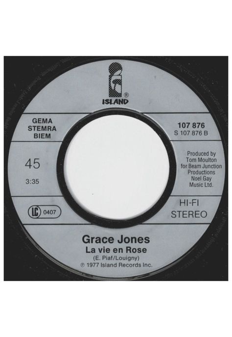 GRACE JONES - PULL UP TO THE BUMPER | 7'' SINGLE VINILO USADO-3