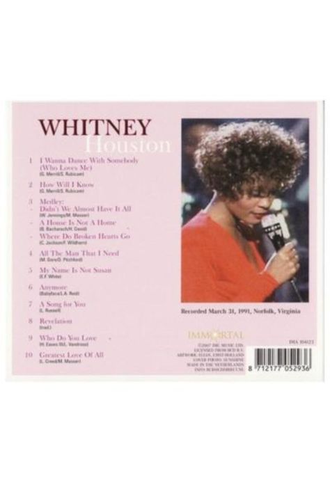 WHITNEY HOUSTON - A SONG FOR YOU LIVE | CD-1