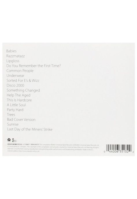PULP - PULP HITS | CD-1