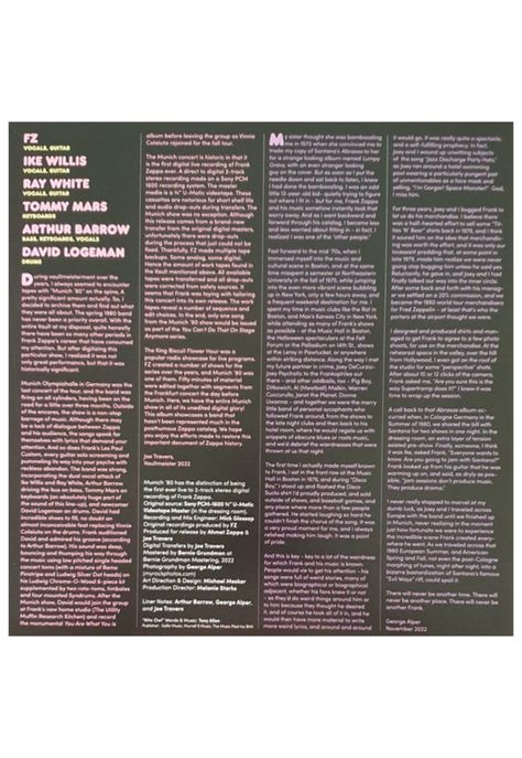 FRANK ZAPPA - MUNICH '80 (3LP) | VINILO-5