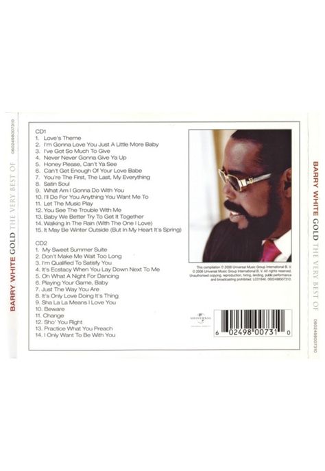 BARRY WHITE - GOLD: THE VERY BEST (2CD) | CD-1
