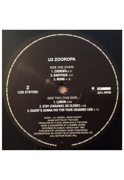 U2 - ZOOROPA (2LP) | VINILO-5
