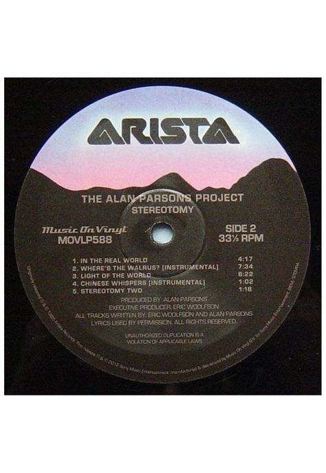 ALAN PARSONS PROJECT - STEREOTOMY VINILO-3