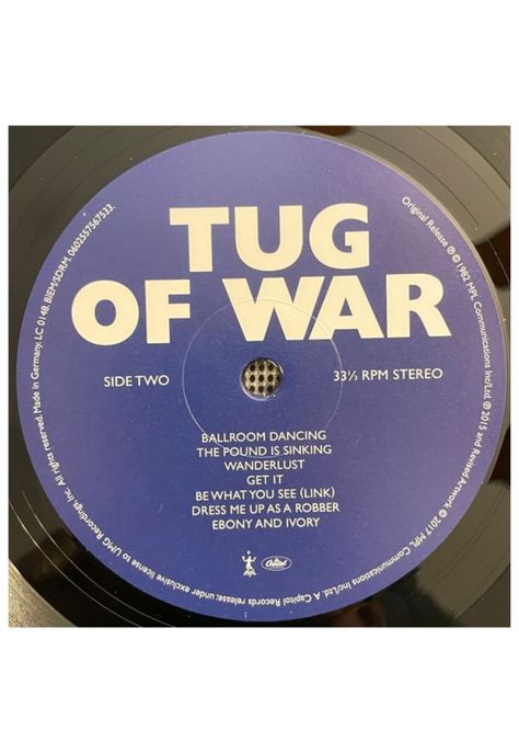 PAUL McCARTNEY - TUG OF WAR | VINILO-3