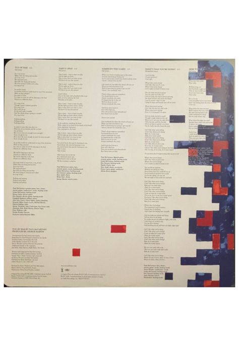 PAUL McCARTNEY - TUG OF WAR | VINILO-4