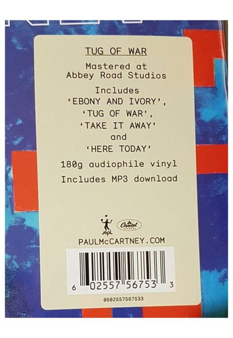PAUL McCARTNEY - TUG OF WAR | VINILO-6