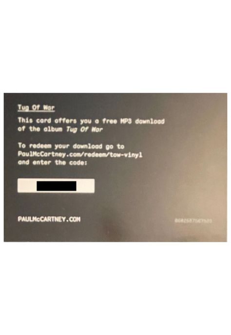 PAUL McCARTNEY - TUG OF WAR | VINILO-8