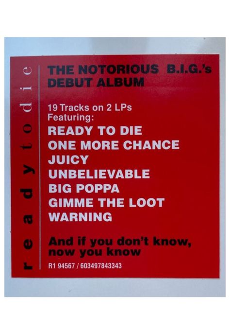 NOTORIOUS BIG - READY TO DIE (2LP) | VINILO-9