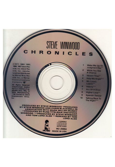 STEVE WINWOOD - CHRONICLES | CD USADO-2