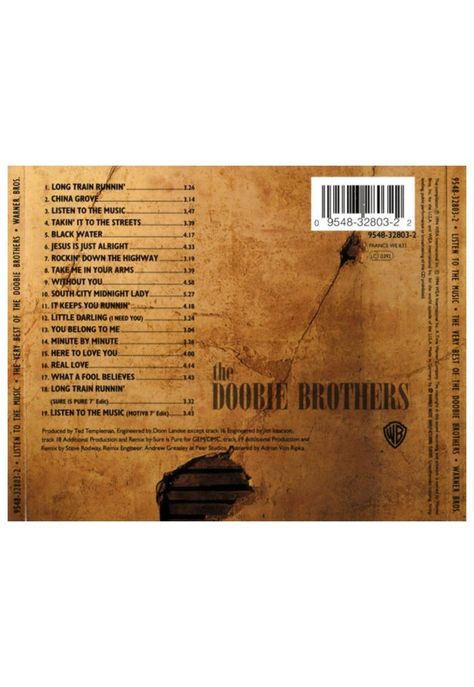 DOOBIE BROTHERS - LISTEN TO THE MUSIC: THE BEST OF | CD-1
