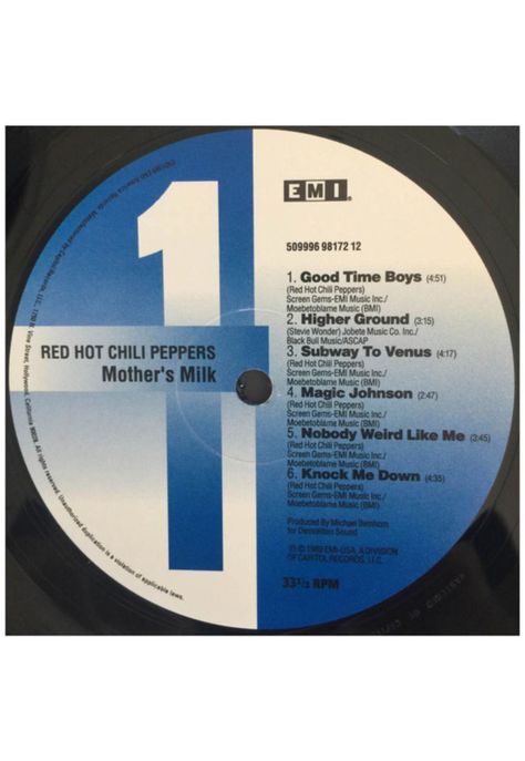 RED HOT CHILI PEPPERS - MOTHER'S MILK | VINILO-2