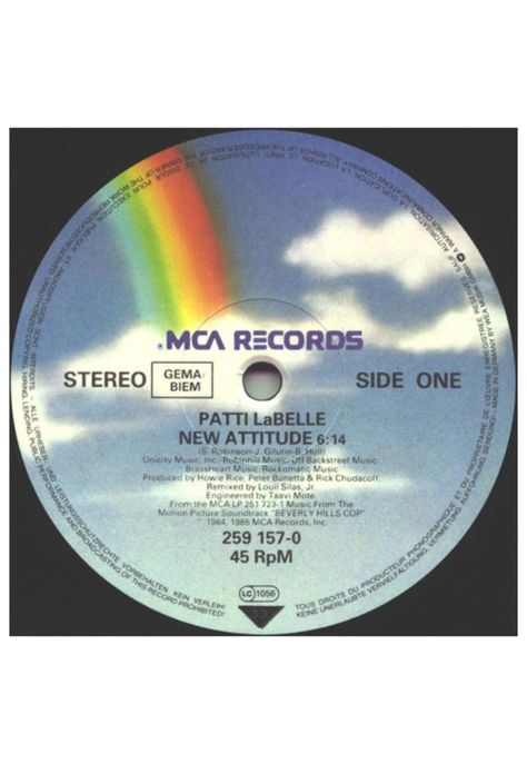 PATTI LABELLE - NEW ATTITUDE/AXEL THEME | 12" MAXI SINGLE VINILO-2