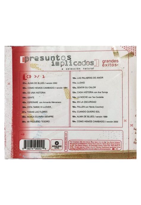 PRESUNTOS IMPLICADOS  - SELECCIÓN NATURAL GRANDES EXITOS | CD-1