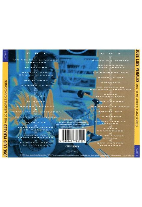 JOSE LUIS PERALES - MIS 30 MEJORES CANCIONES (2CD) | CD-1
