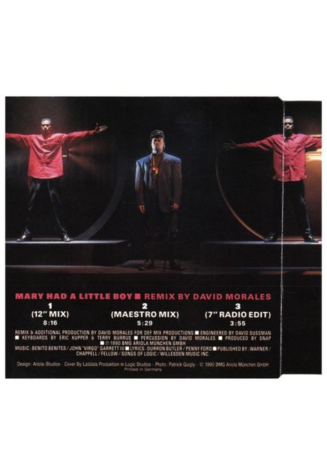 SNAP - MARY HAD A LITTLE BOY (REMIX) | CD SINGLE USADO-1