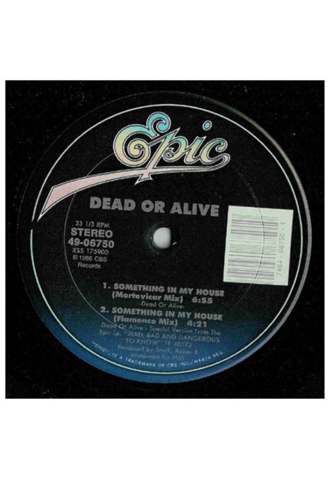 DEAD OR ALIVE - SOMETHING IN MY HOUSE | 12" MAXI SINGLE VINILO-3