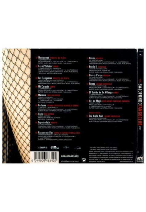 BAJOFONDO - TANGO CLUB (DIGIPACK) | CD-1