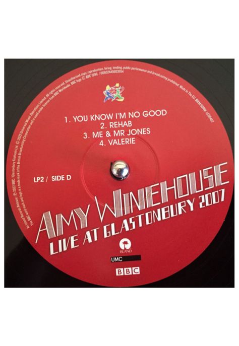 AMY WINEHOUSE - LIVE AT GLASTONBURY 2007 2LP VINILO-6