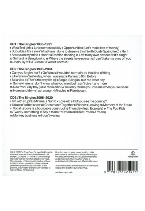 PET SHOP BOYS - SMASH THE SINGLES 1985-2020 (3CD)(2023) | CD-1