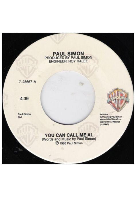 PAUL SIMON - YOU CAN CALL ME AL | 7" SINGLE VINILO USADO-2