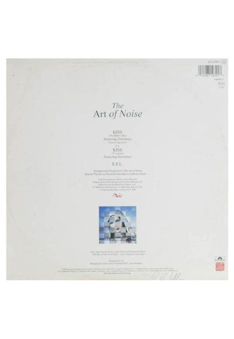 ART OF NOISE FT. TOM JONES - KISS | 12" MAXI SINGLE USADO-1