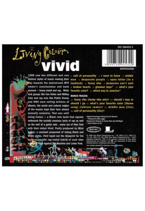 LIVING COLOUR - VIVID | CD-1
