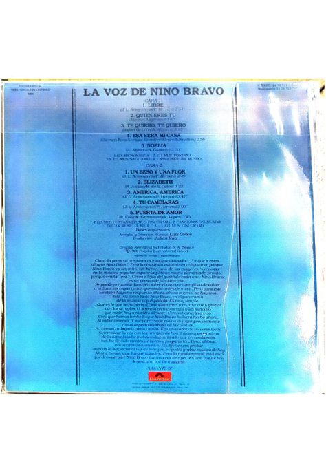 NINO BRAVO - LA VOZ DE NINO BRAVO | VINILO USADO-1