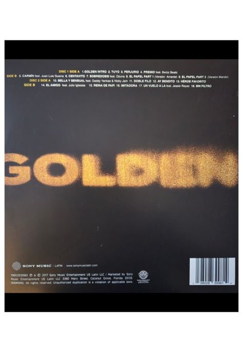ROMEO SANTOS - GOLDEN (2LP) (GOLD VINYL) | VINILO-1