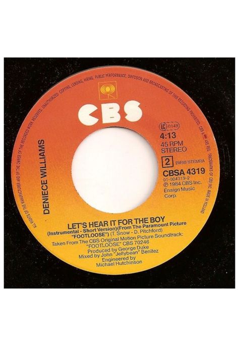 DENIECE WILLIAMS - LET'S HEAR IT FOR THE BOY | 7'' SINGLE VINILO USADO-3
