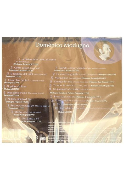 DOMENICO MODUGNO - INOLVIDABLES RCA: 20 GRANDES EXITOS | CD-1
