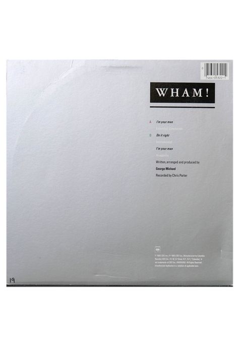 WHAM  - I'M YOUR MAN | 12" MAXI SINGLE USADO-1
