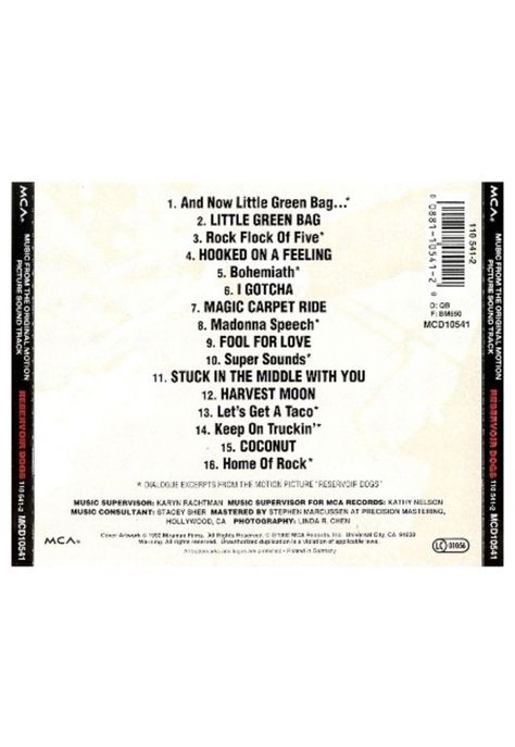 RESERVOIR DOGS - O.S.T. | CD-1